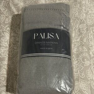 Gray Dinner Napkins Set of Twelve